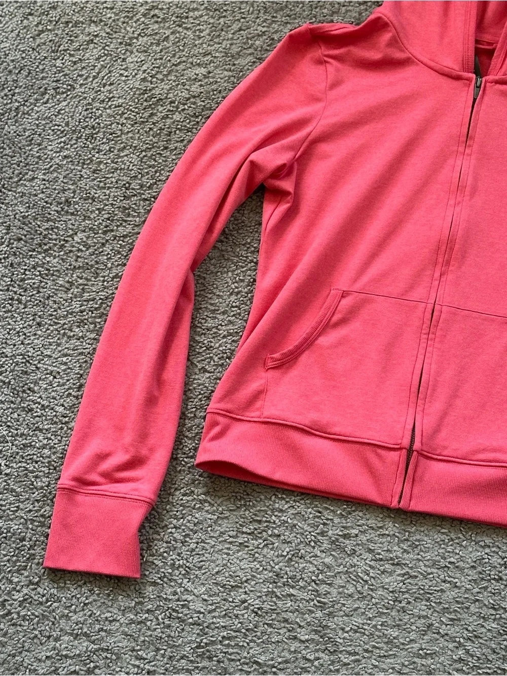 Vuori Halo Mini Full Zip Hoodie Pink Small - Picture 3 of 10